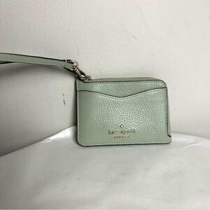 Kate Spade Mint Leather Wristlet